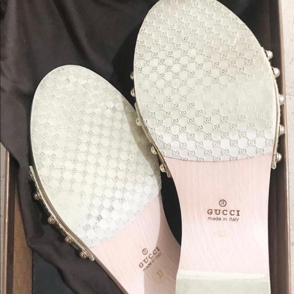 Sand Pelle S. Gold Luna Mules - Picture 3 of 5